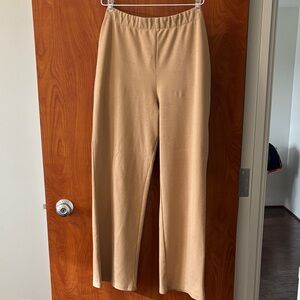 Quince Organic Cotton Double Knit Wide Leg Pants
